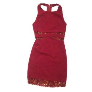 Crimson BodyCon Dress